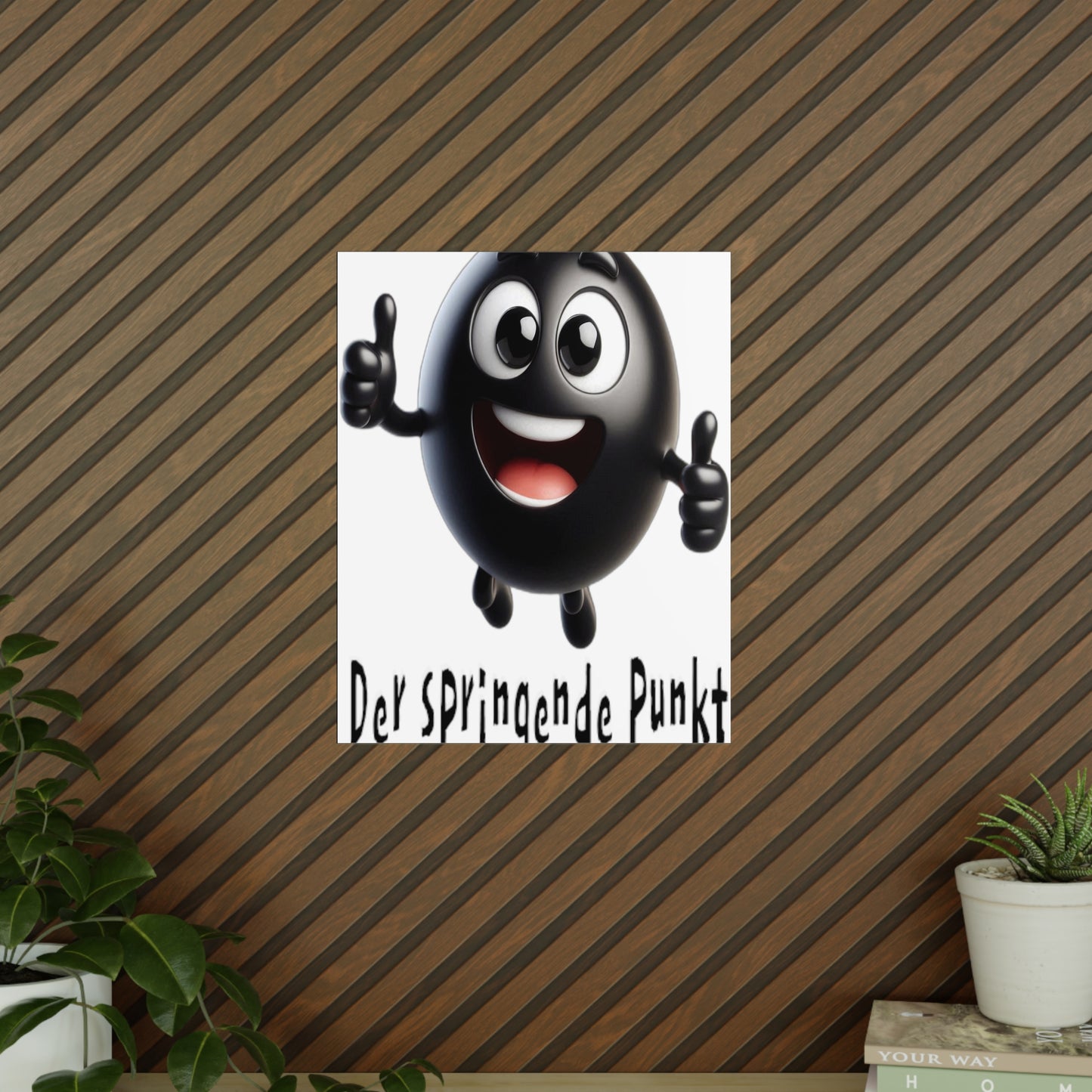 Der springende Punkt (schwarz) - Portrait Poster