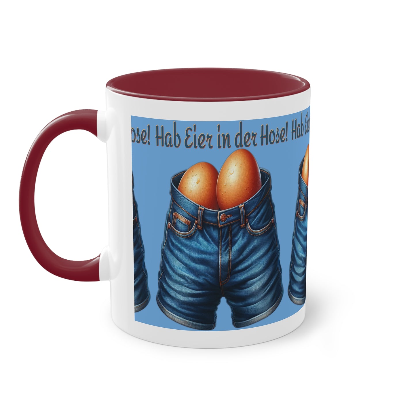 Eier in Hose - Tasse