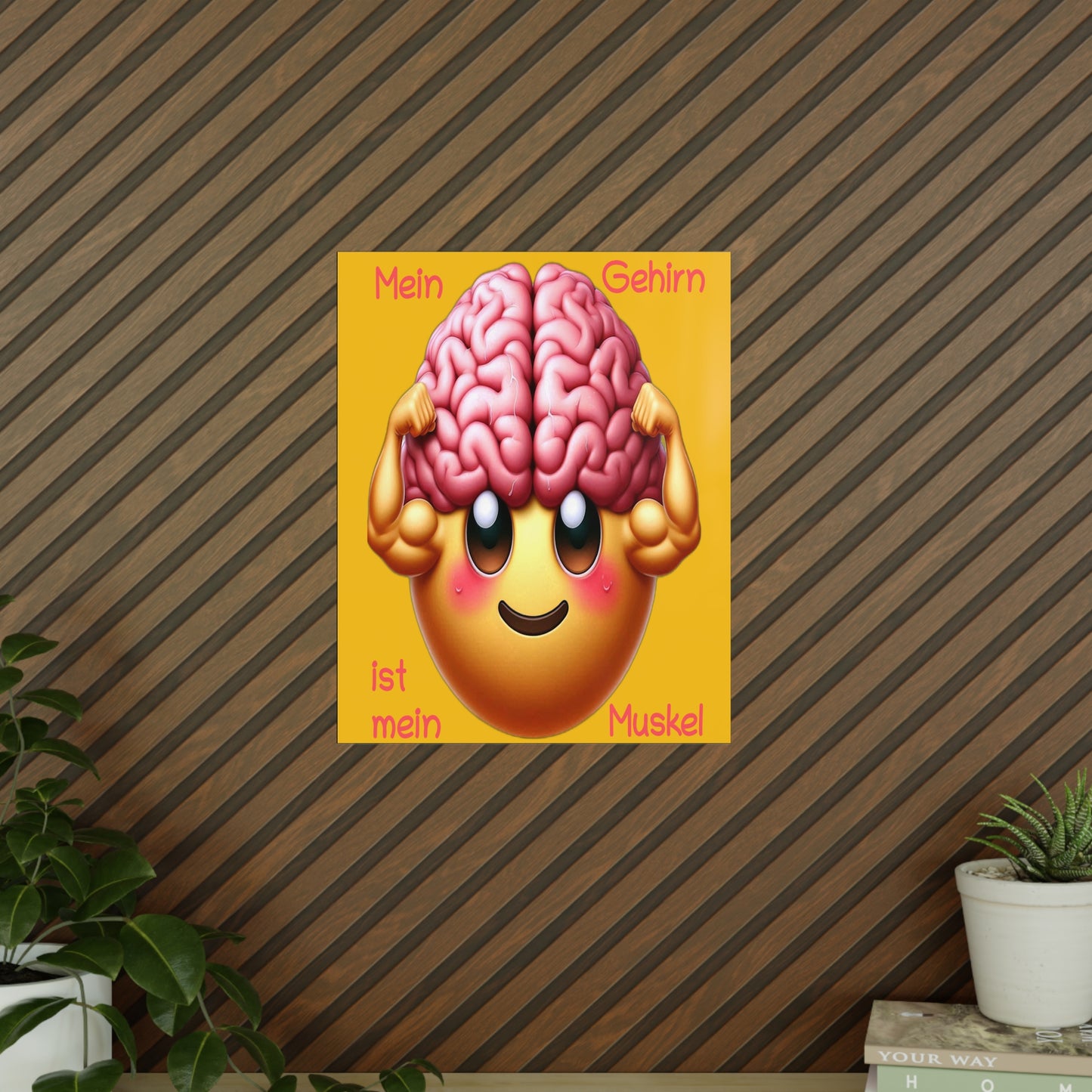 Gehirn = Muskel - Portrait Poster