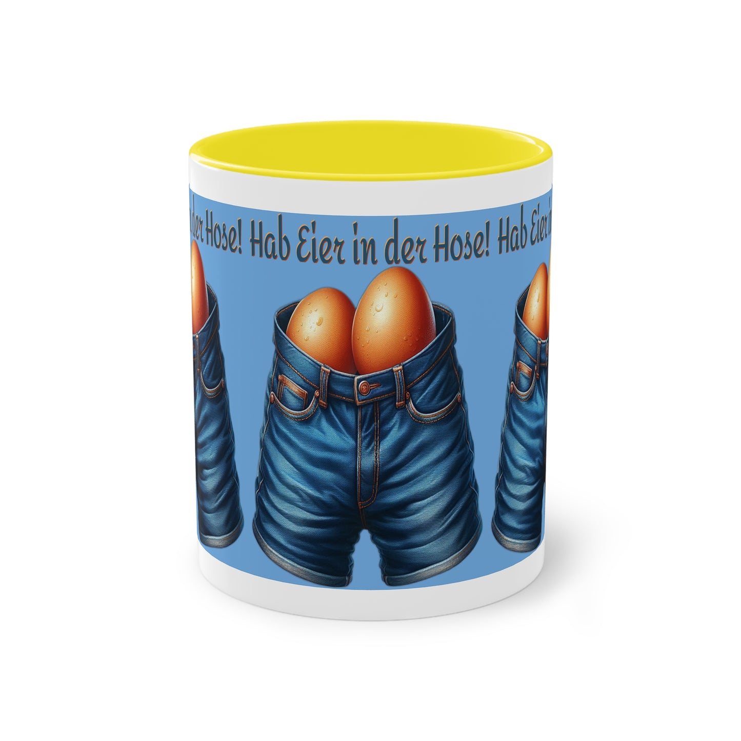 Eier in Hose - Tasse