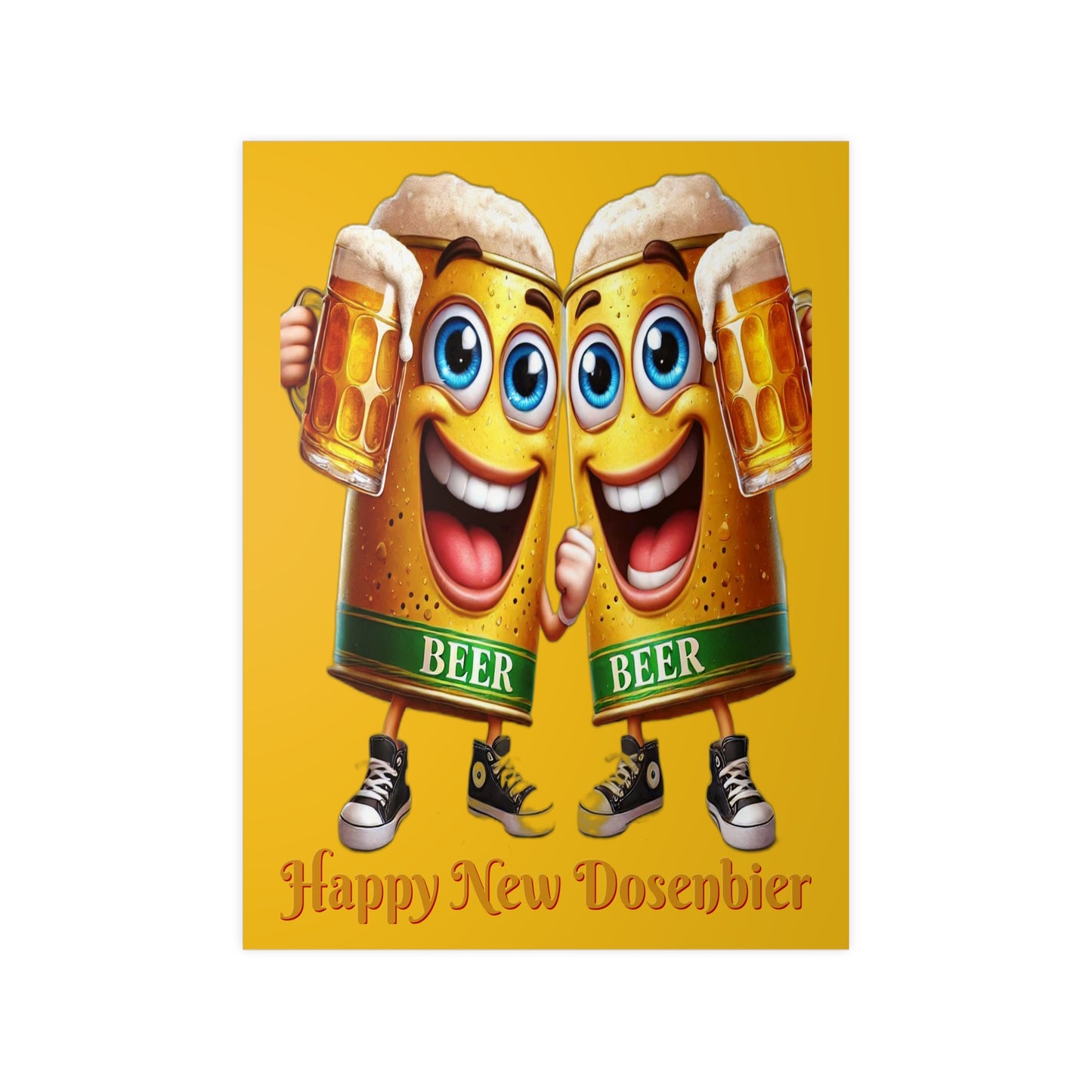 Happy New (Dosen-) Bier - Poster