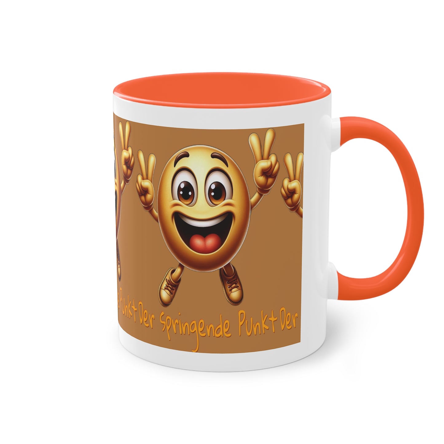 Springende Punkt (orange) - Tasse