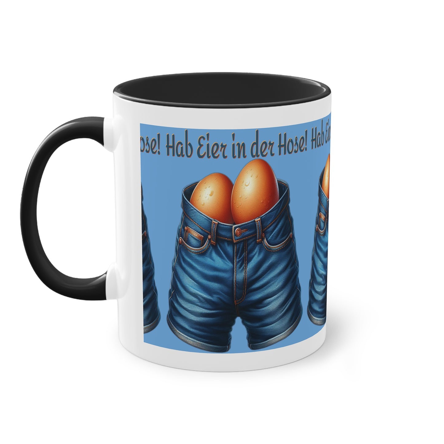 Eier in Hose - Tasse