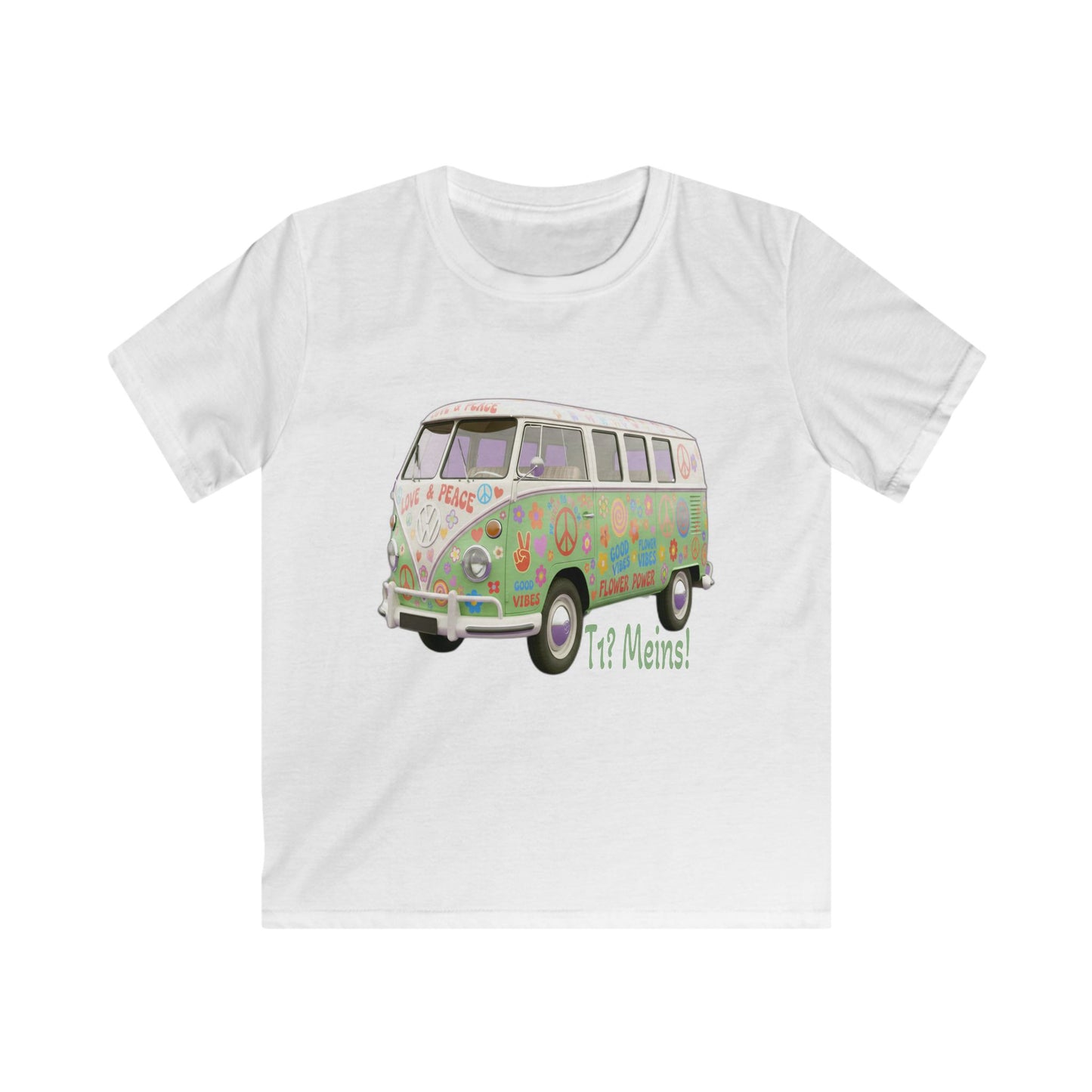 VW Bulli T1 grün - Kids T-Shirt