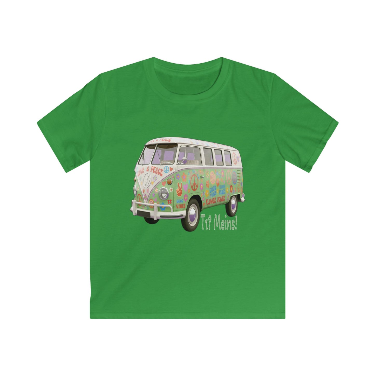 VW Bulli T1 grün - Kids T-Shirt