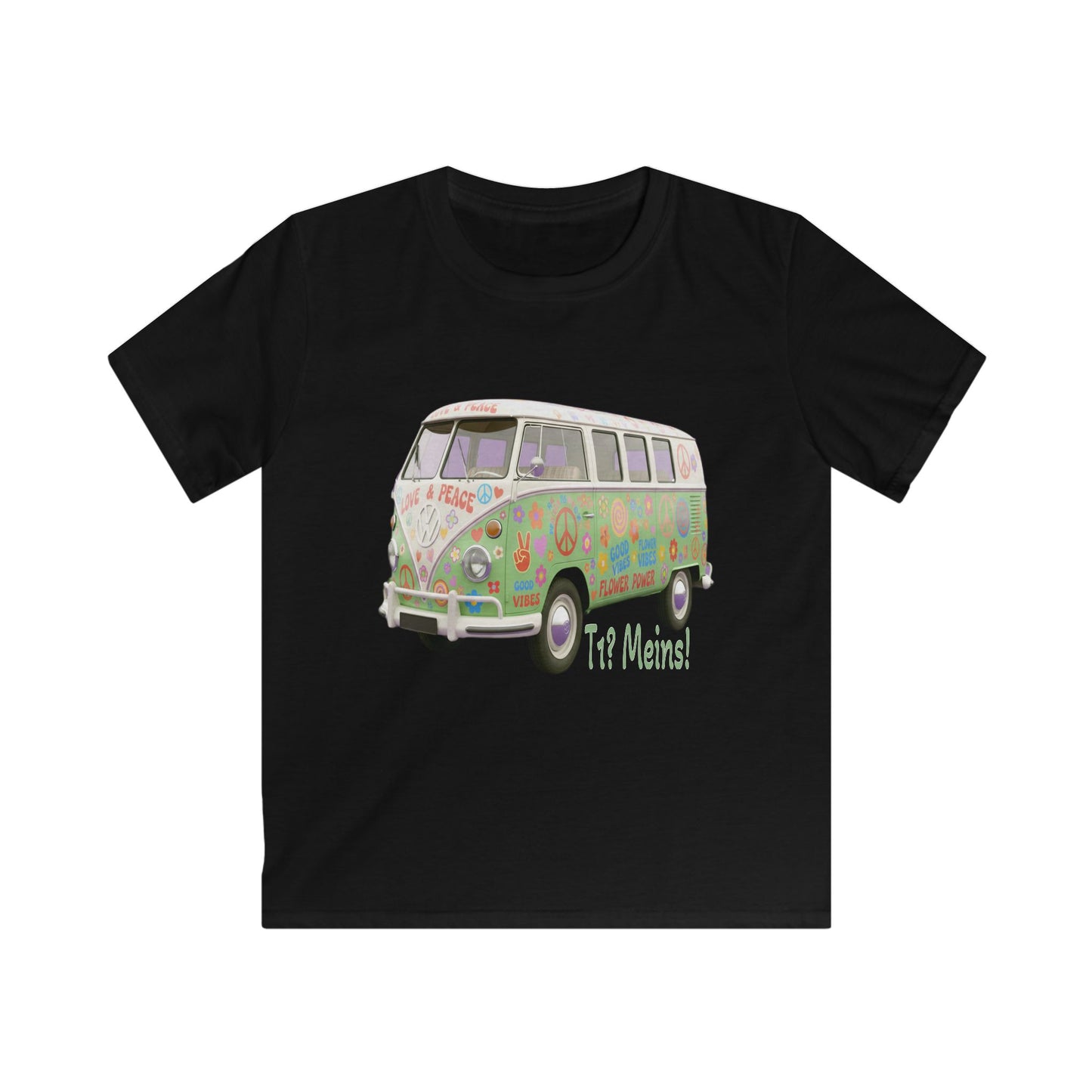VW Bulli T1 grün - Kids T-Shirt