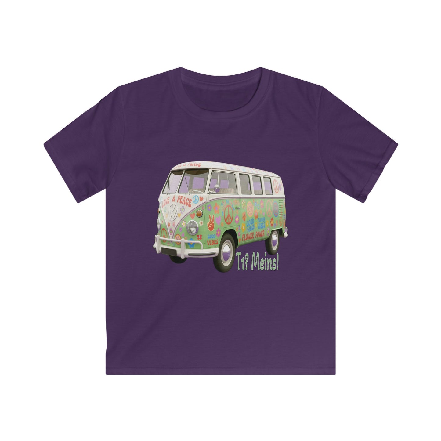 VW Bulli T1 grün - Kids T-Shirt