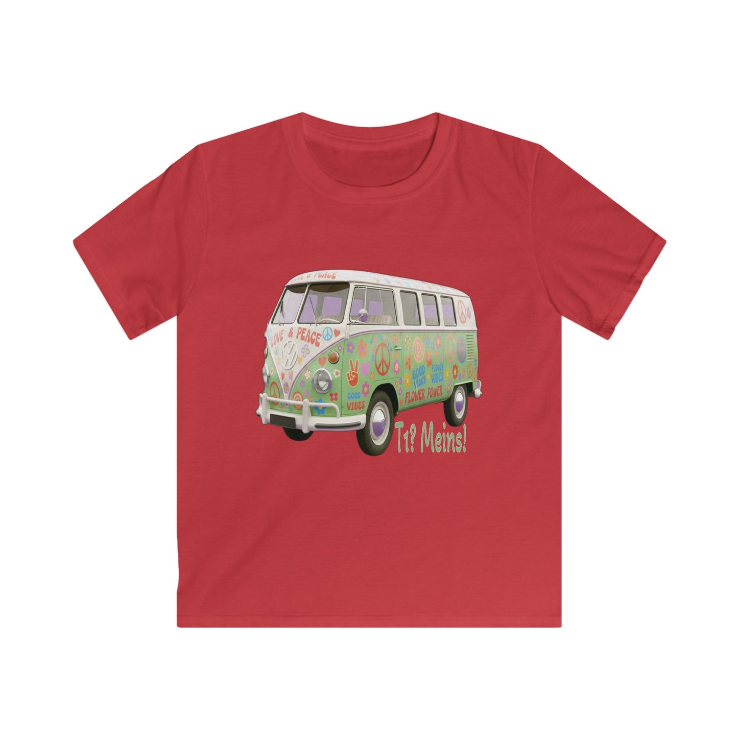 VW Bulli T1 grün - Kids T-Shirt
