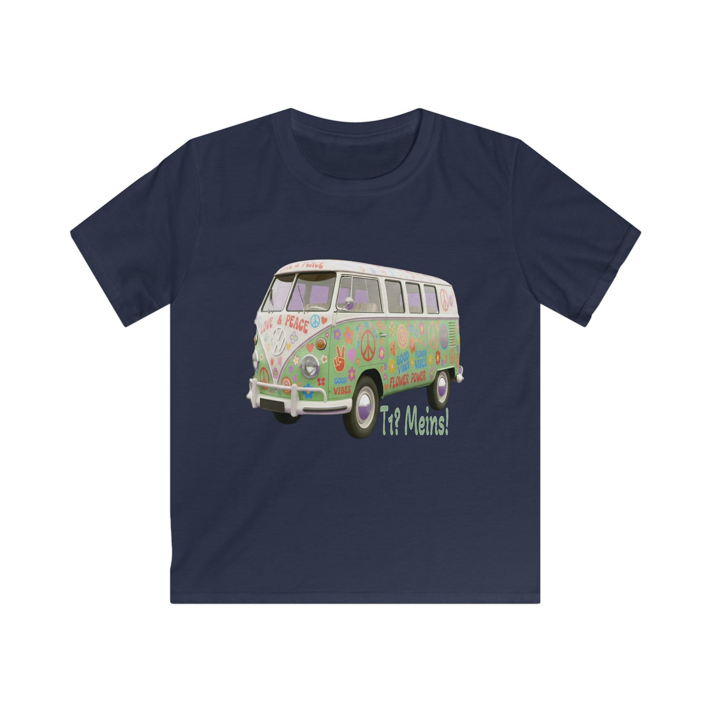 VW Bulli T1 grün - Kids T-Shirt