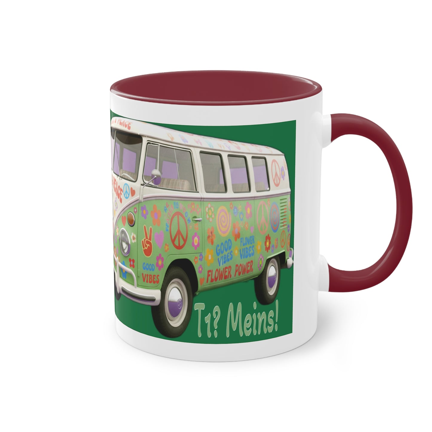 VW Bulli T1 grün - Tasse