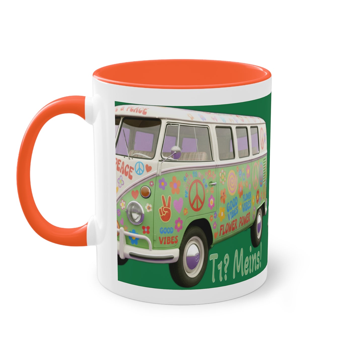 VW Bulli T1 grün - Tasse