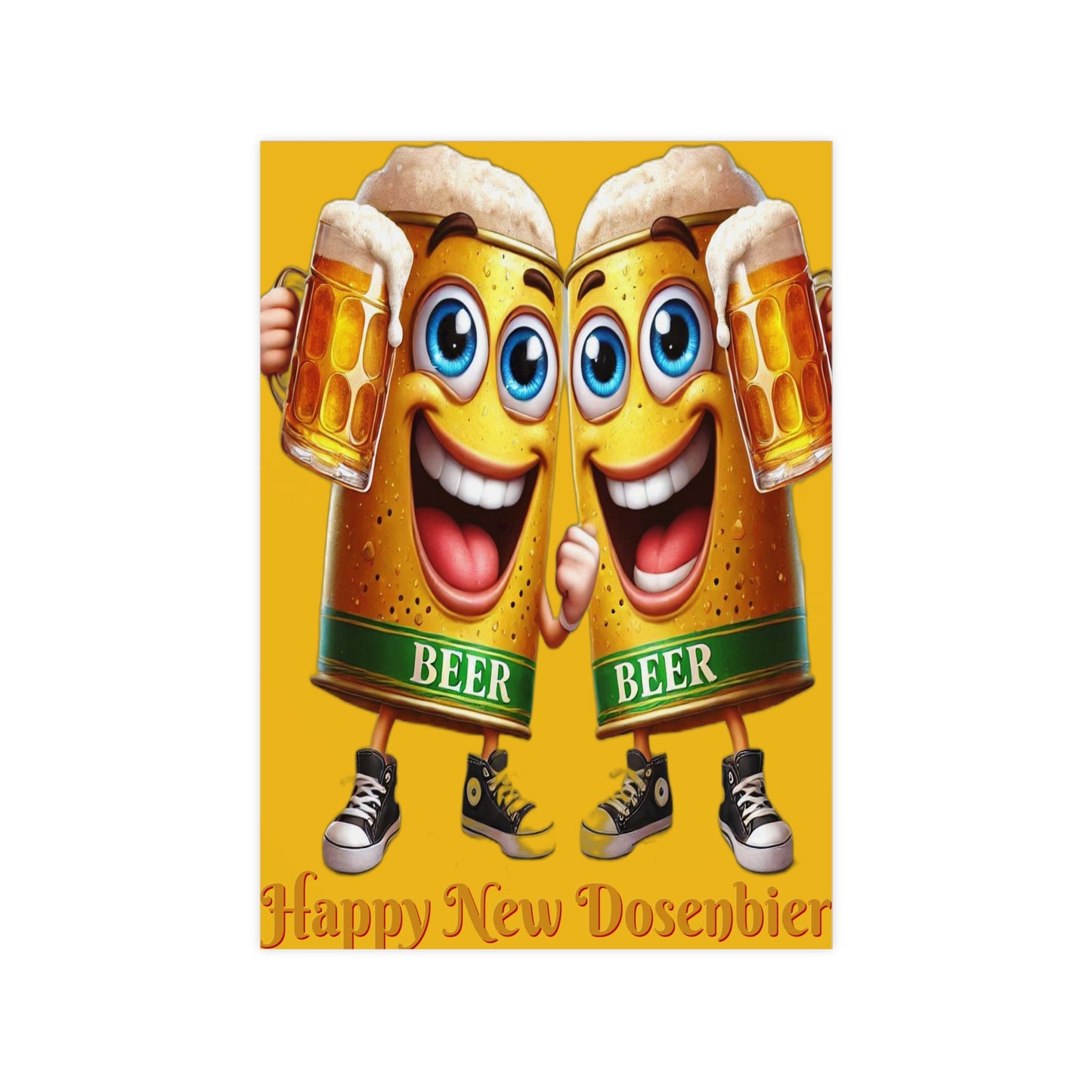Happy New (Dosen-) Bier - Poster