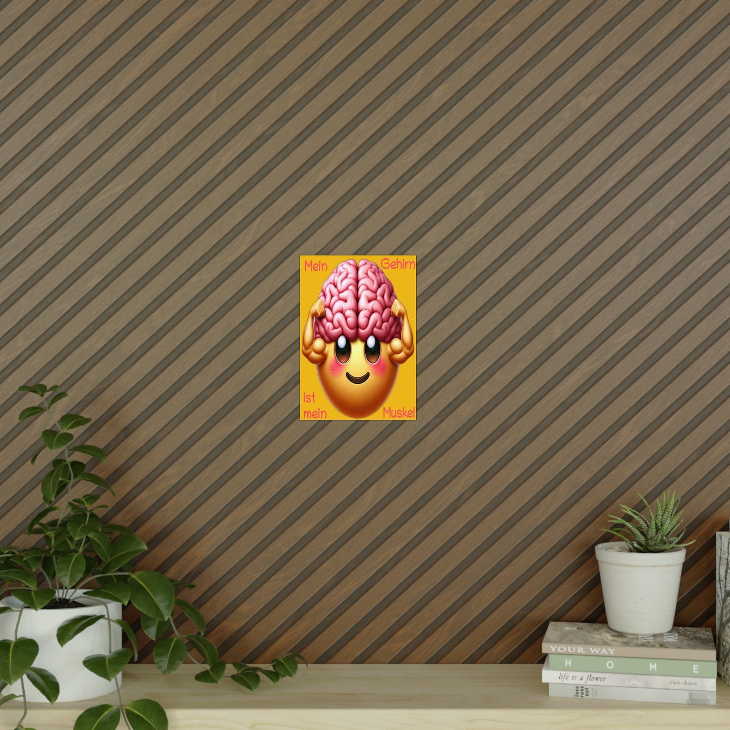 Gehirn = Muskel - Portrait Poster