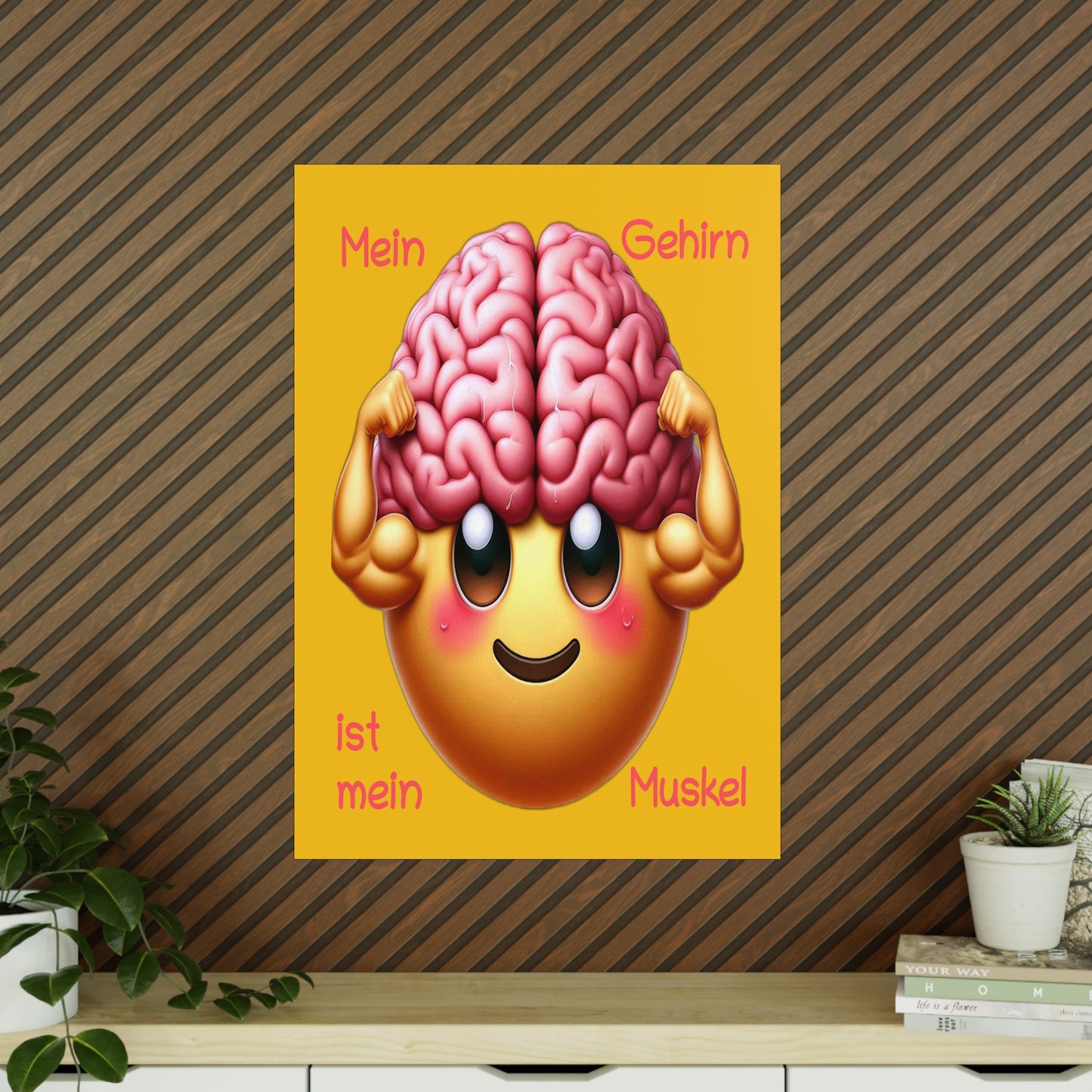 Gehirn = Muskel - Portrait Poster