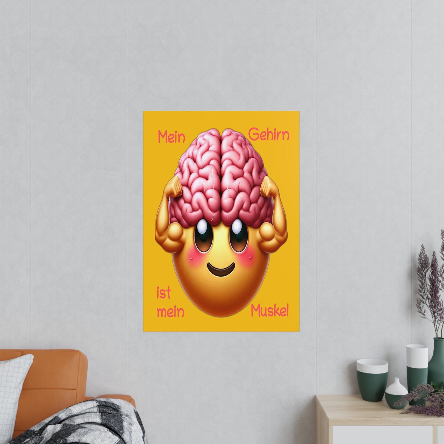 Gehirn = Muskel - Portrait Poster