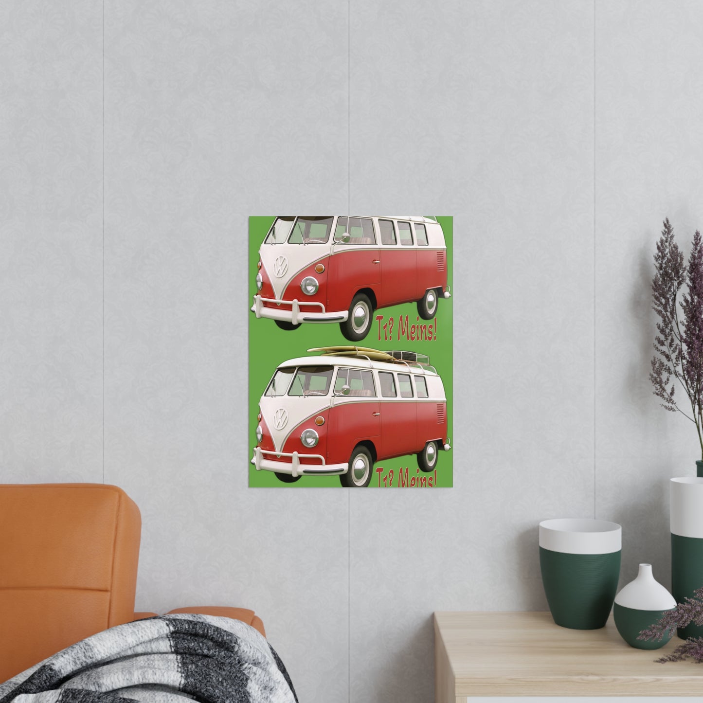 VW Bulli T1 rot - Poster