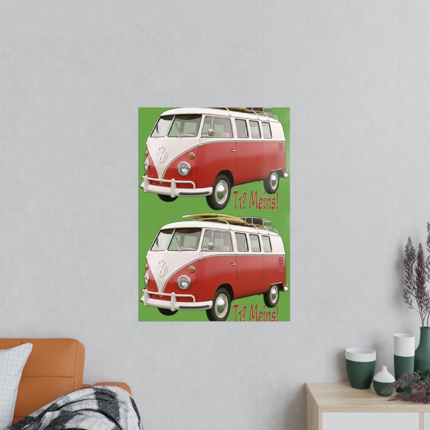 VW Bulli T1 rot - Poster