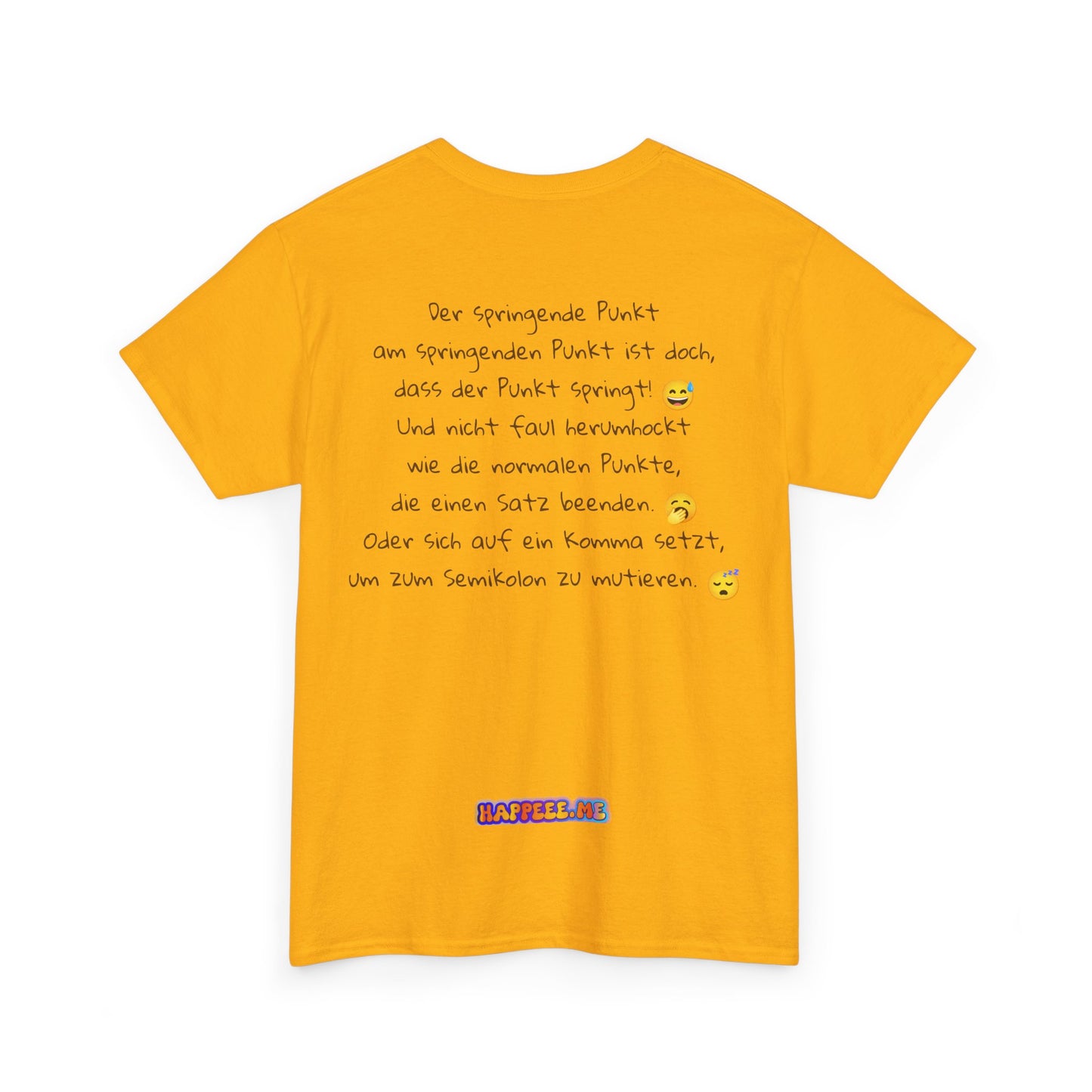 Springende Punkt (orange) - T-Shirt