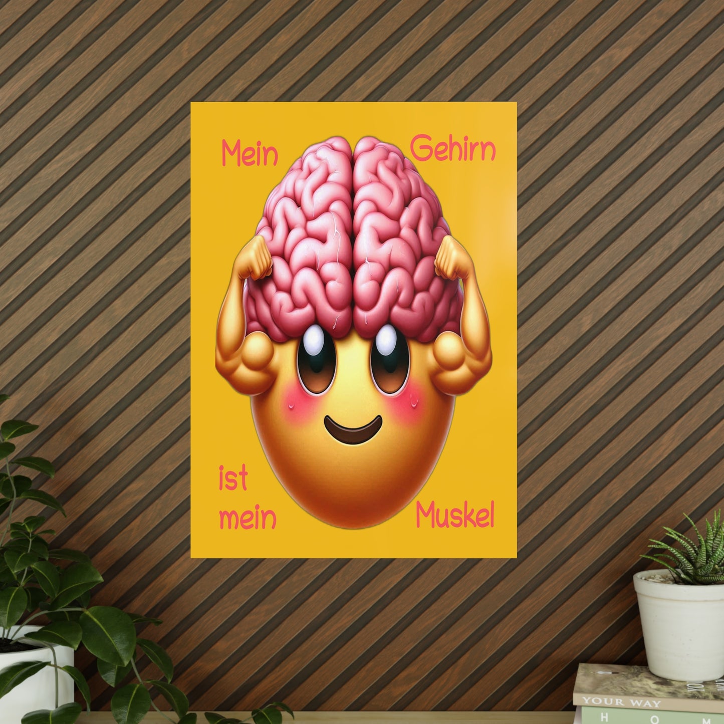 Gehirn = Muskel - Portrait Poster