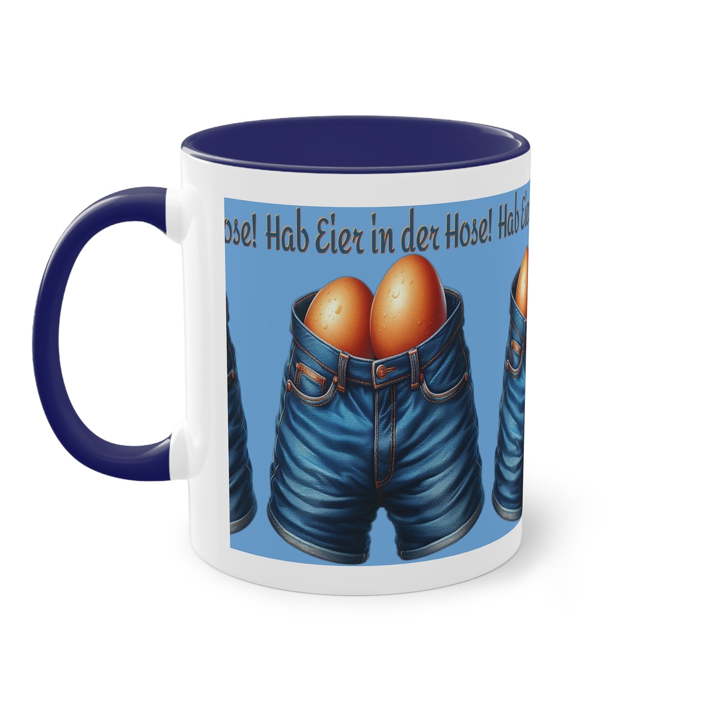 Eier in Hose - Tasse
