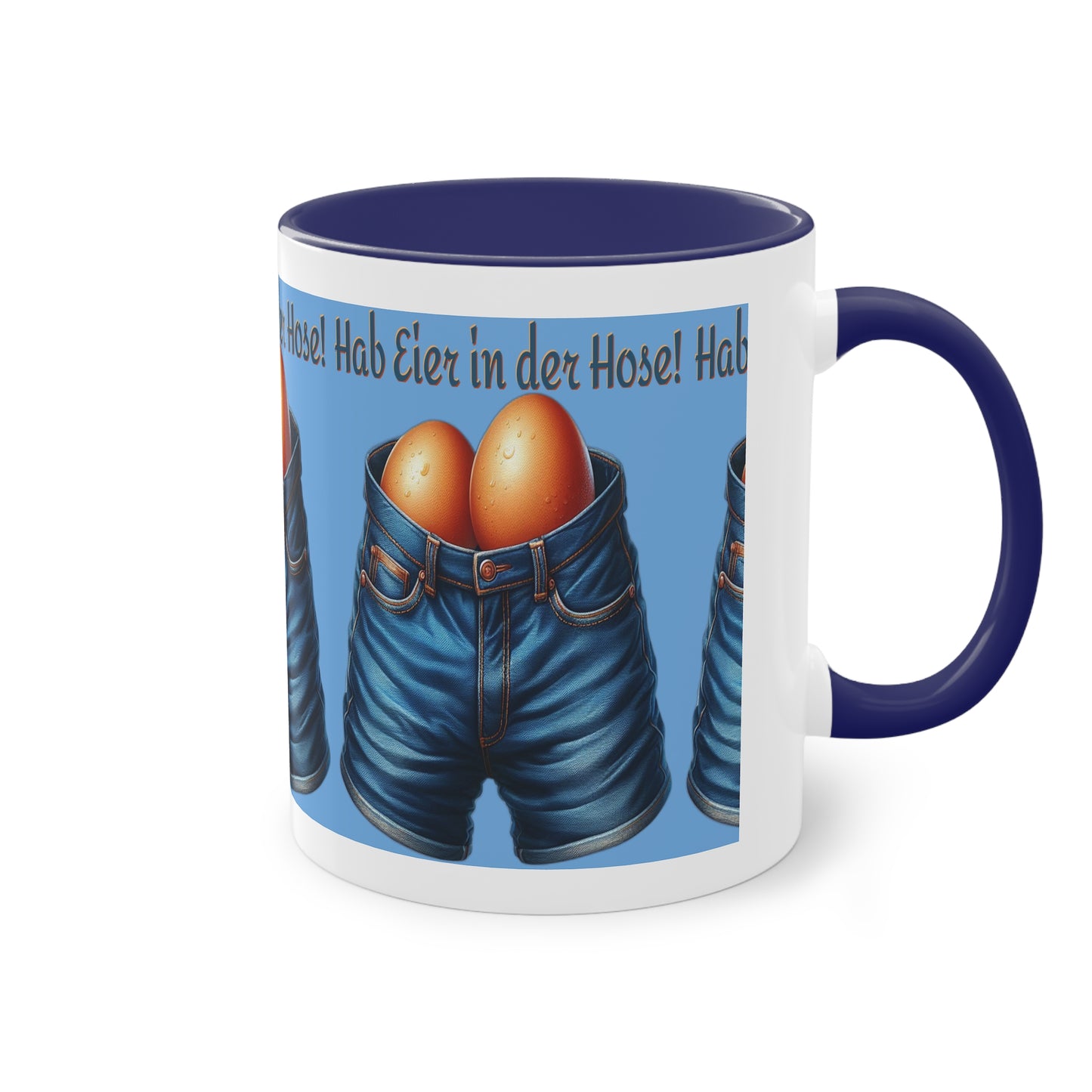 Eier in Hose - Tasse