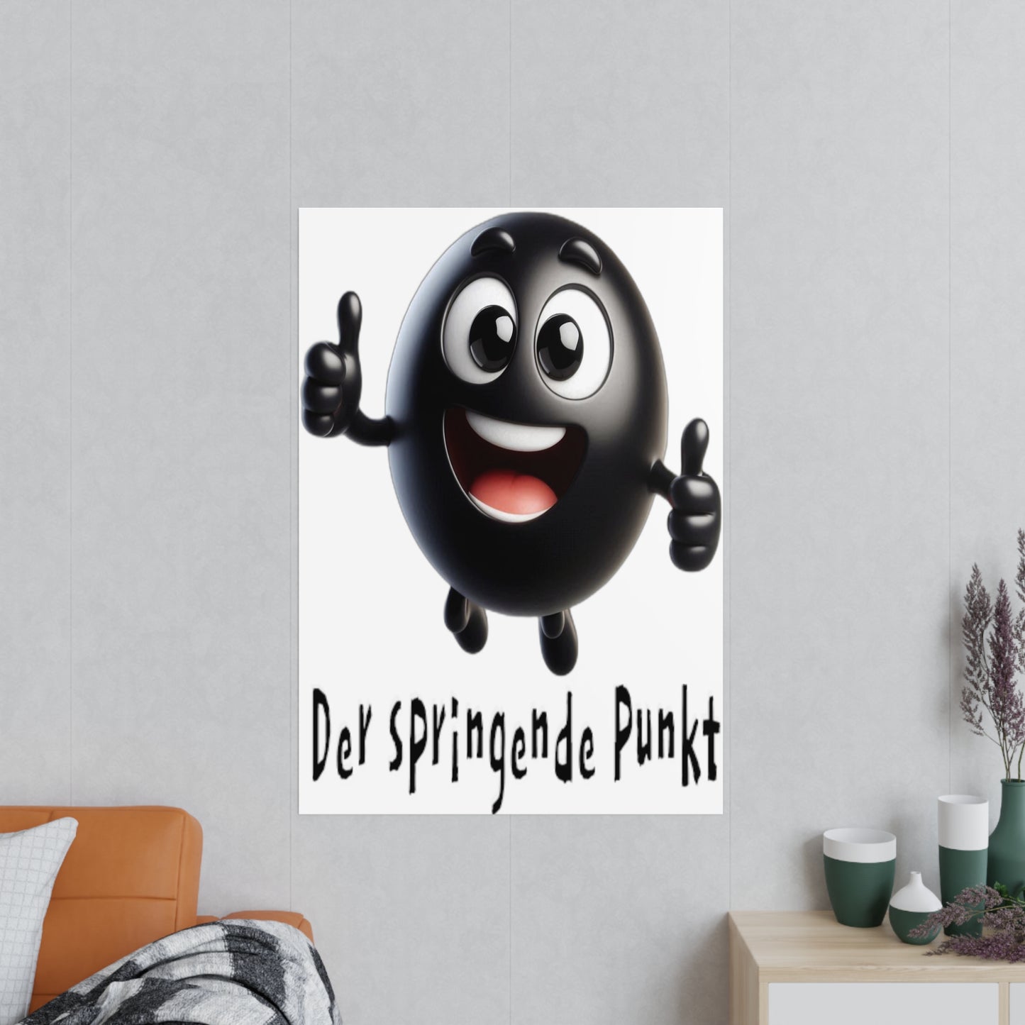 Der springende Punkt (schwarz) - Portrait Poster