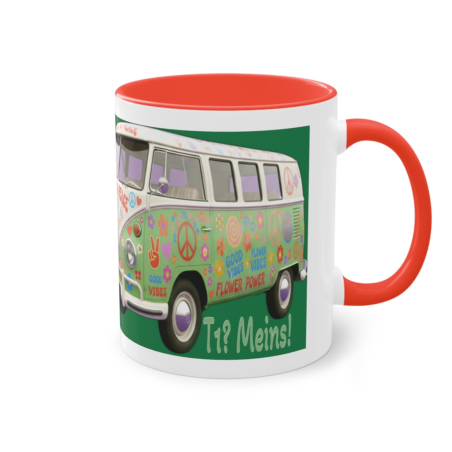 VW Bulli T1 grün - Tasse