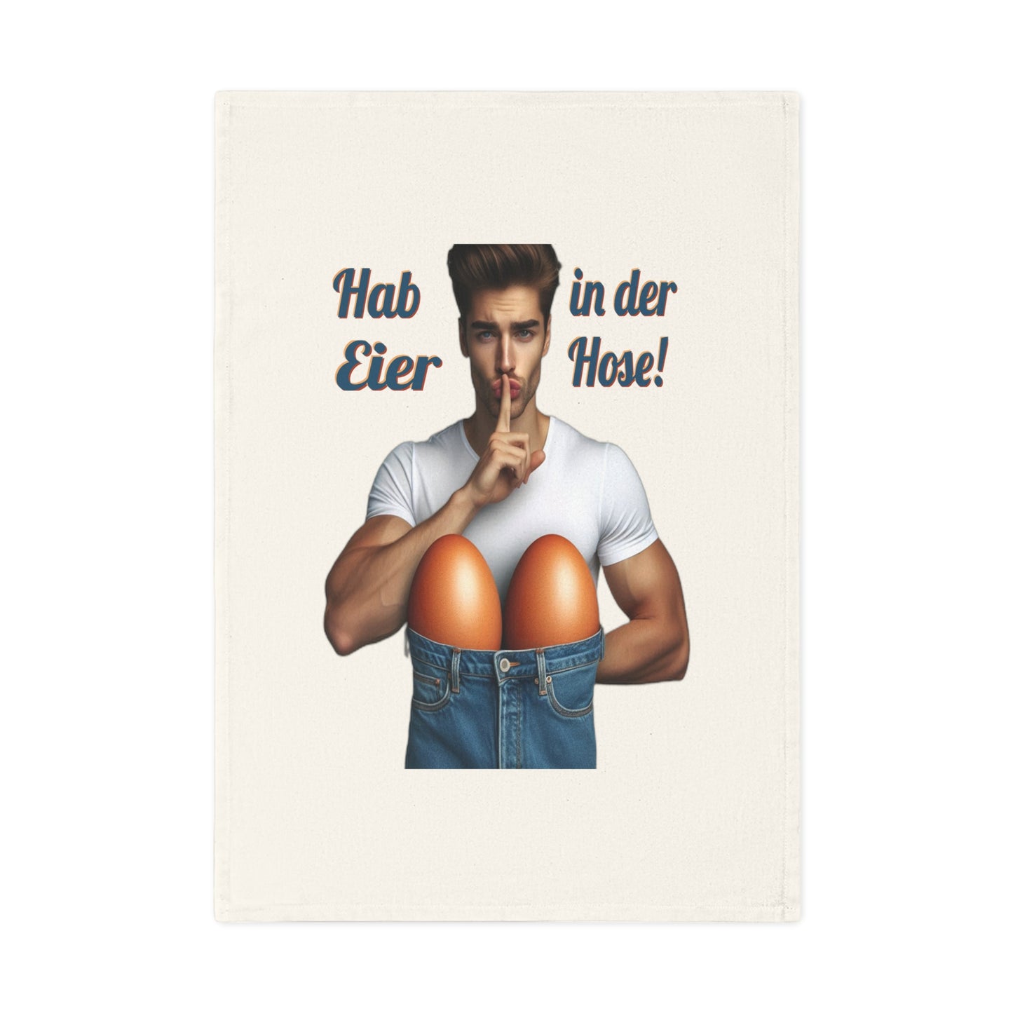Eier Hose Mann - Geschirrtuch