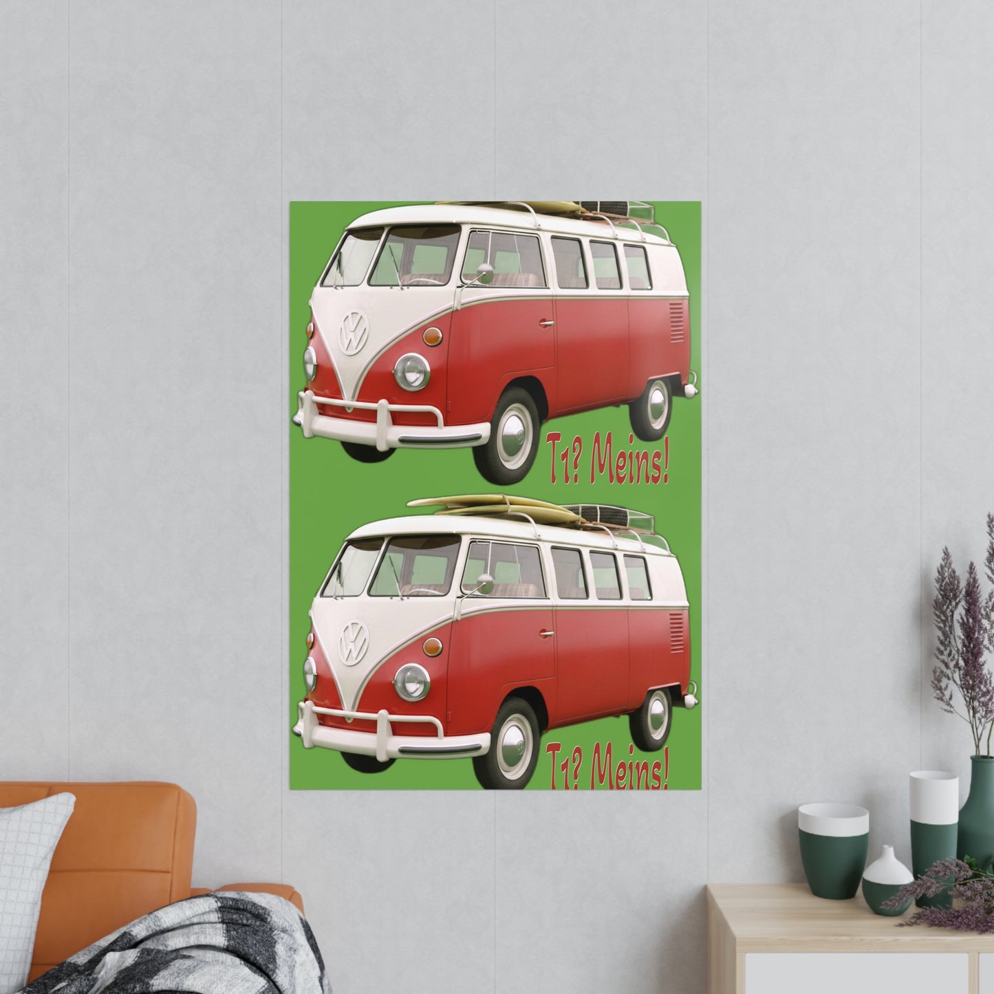 VW Bulli T1 rot - Poster