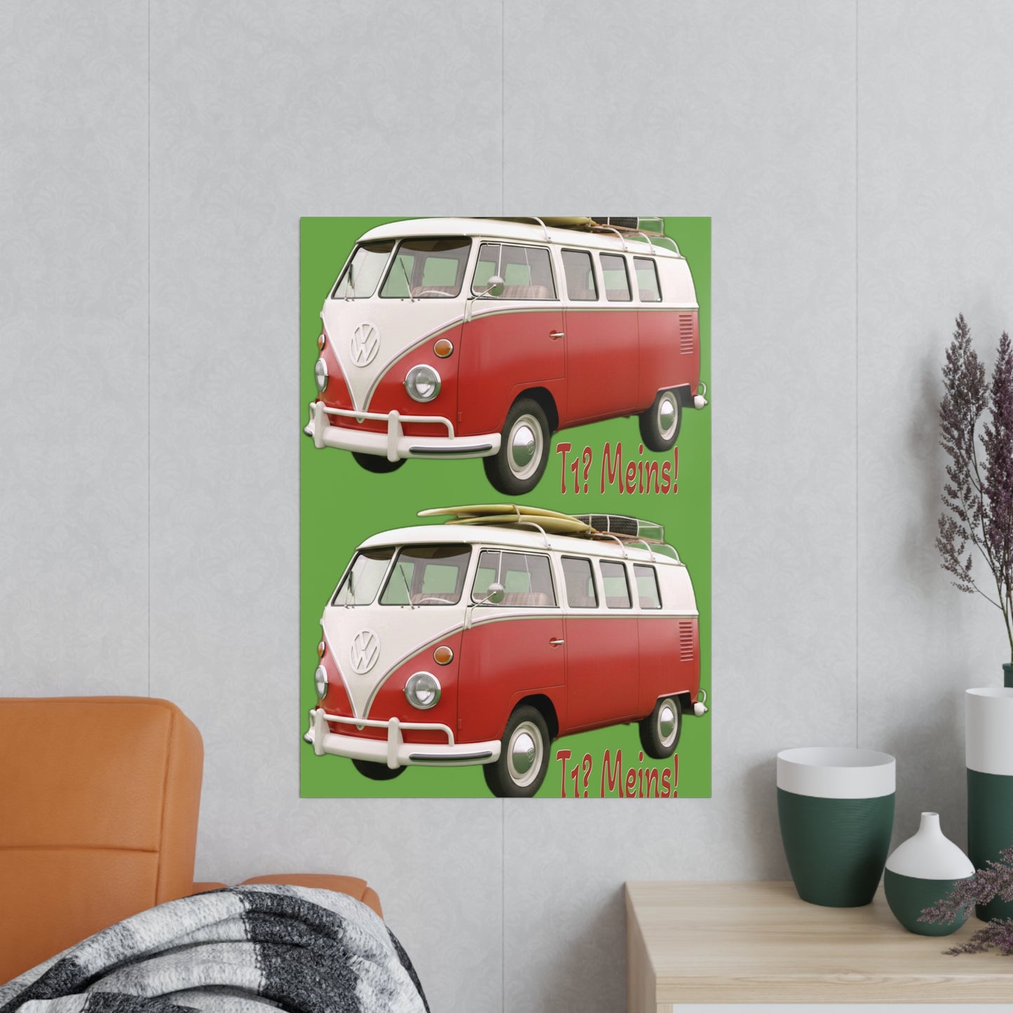 VW Bulli T1 rot - Poster