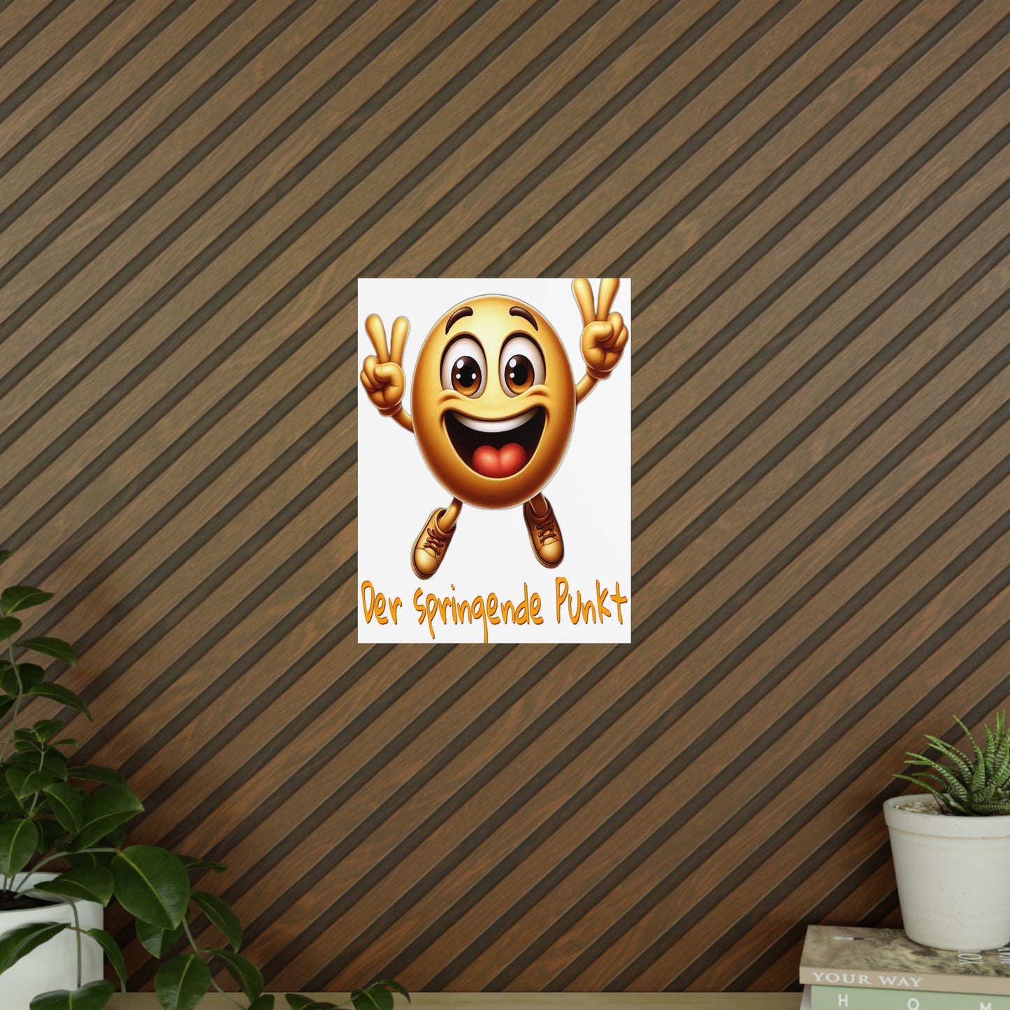 Der springende Punkt (orange) - Portrait Poster