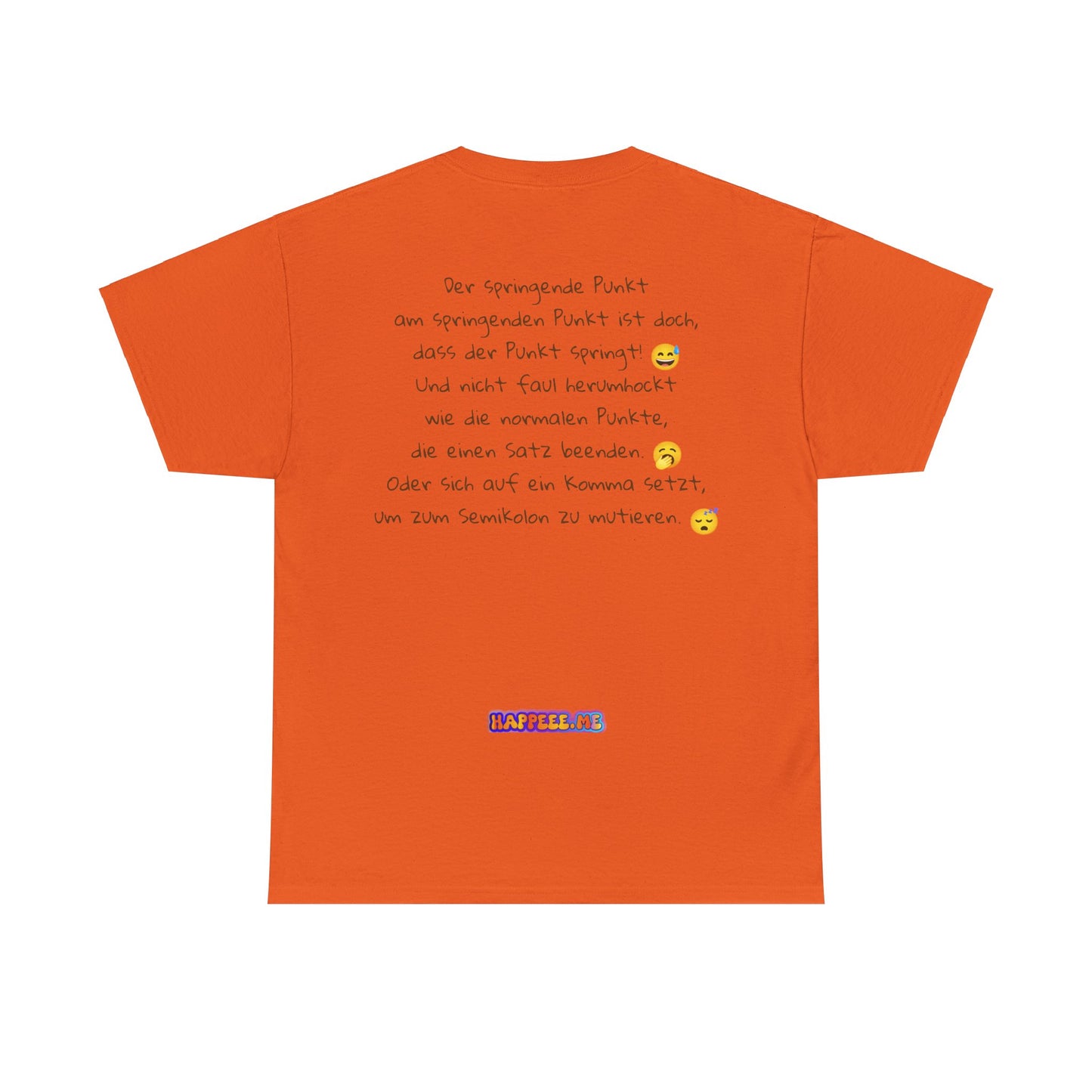 Springende Punkt (orange) - T-Shirt