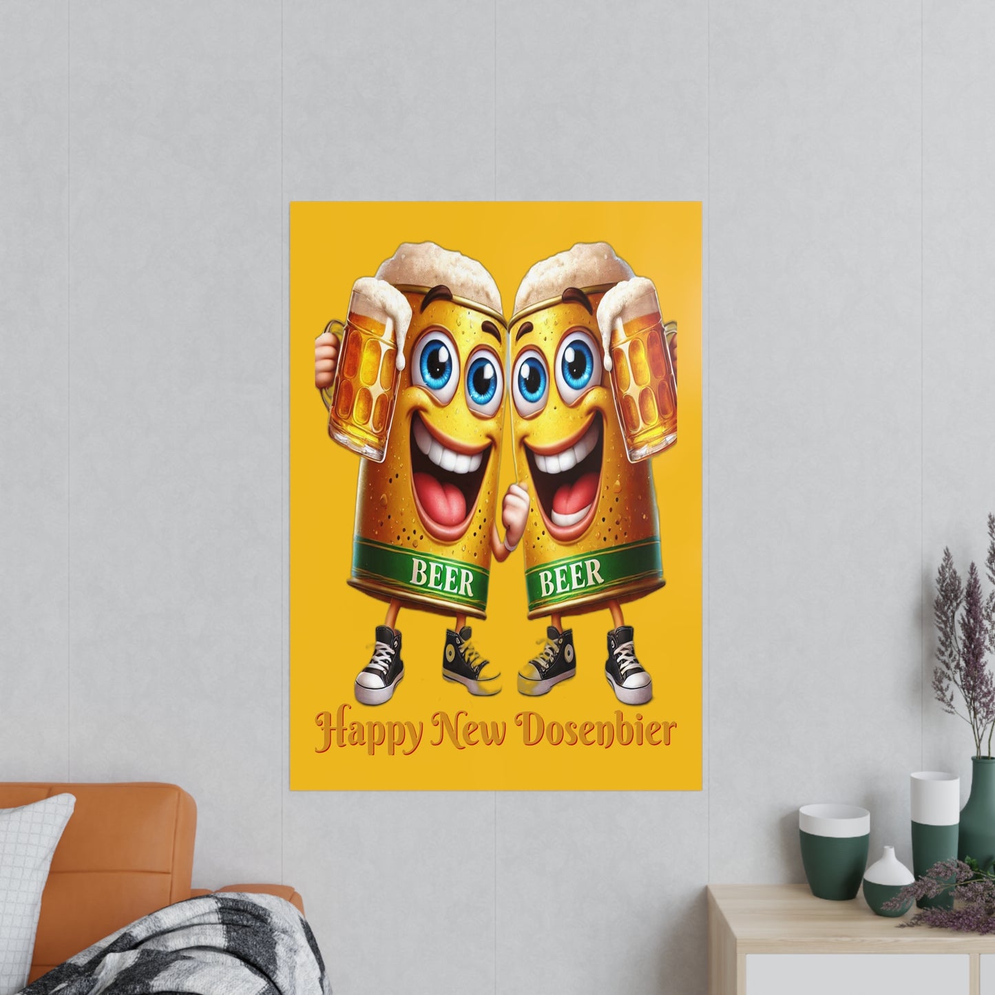 Happy New (Dosen-) Bier - Poster