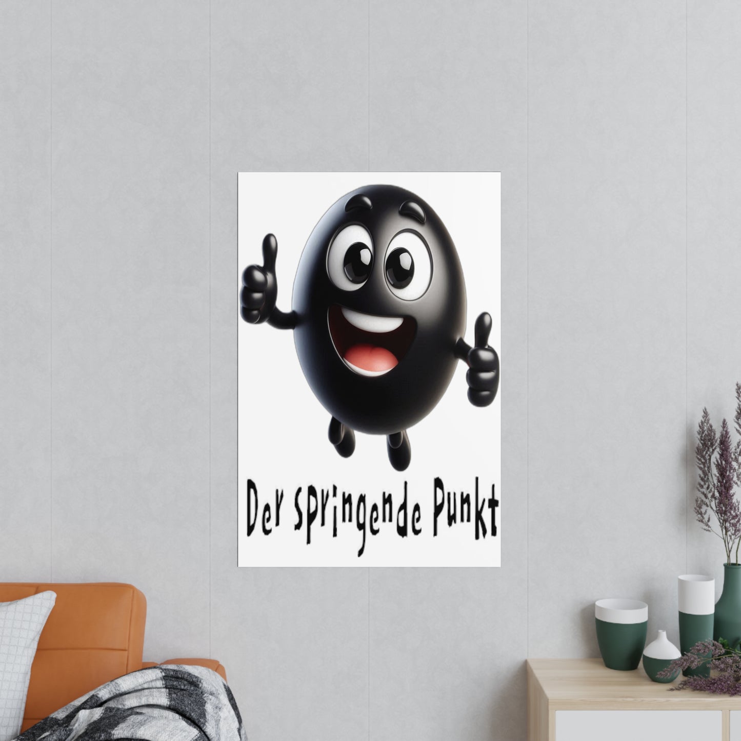 Der springende Punkt (schwarz) - Portrait Poster