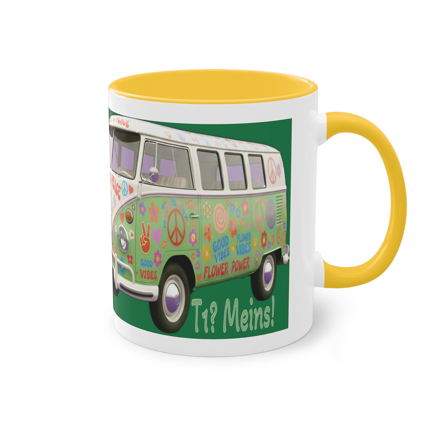 VW Bulli T1 grün - Tasse
