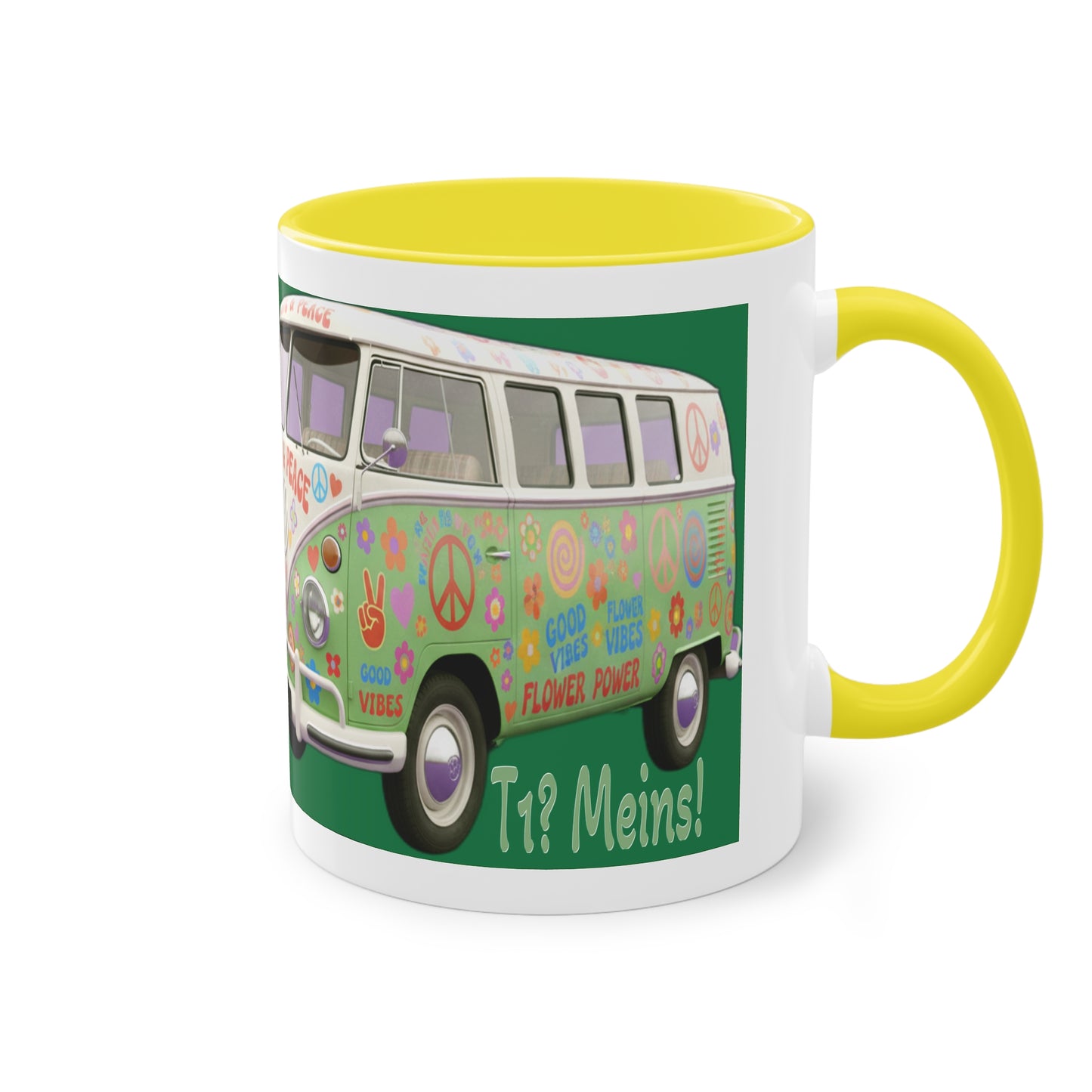 VW Bulli T1 grün - Tasse