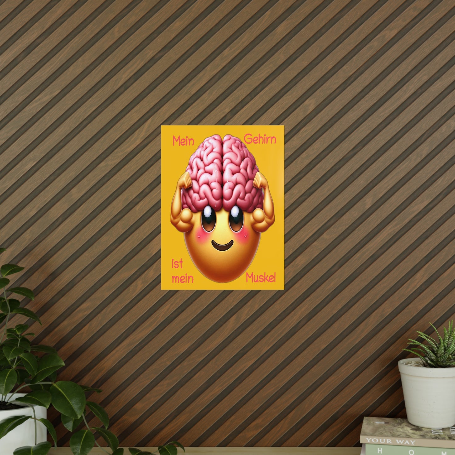 Gehirn = Muskel - Portrait Poster