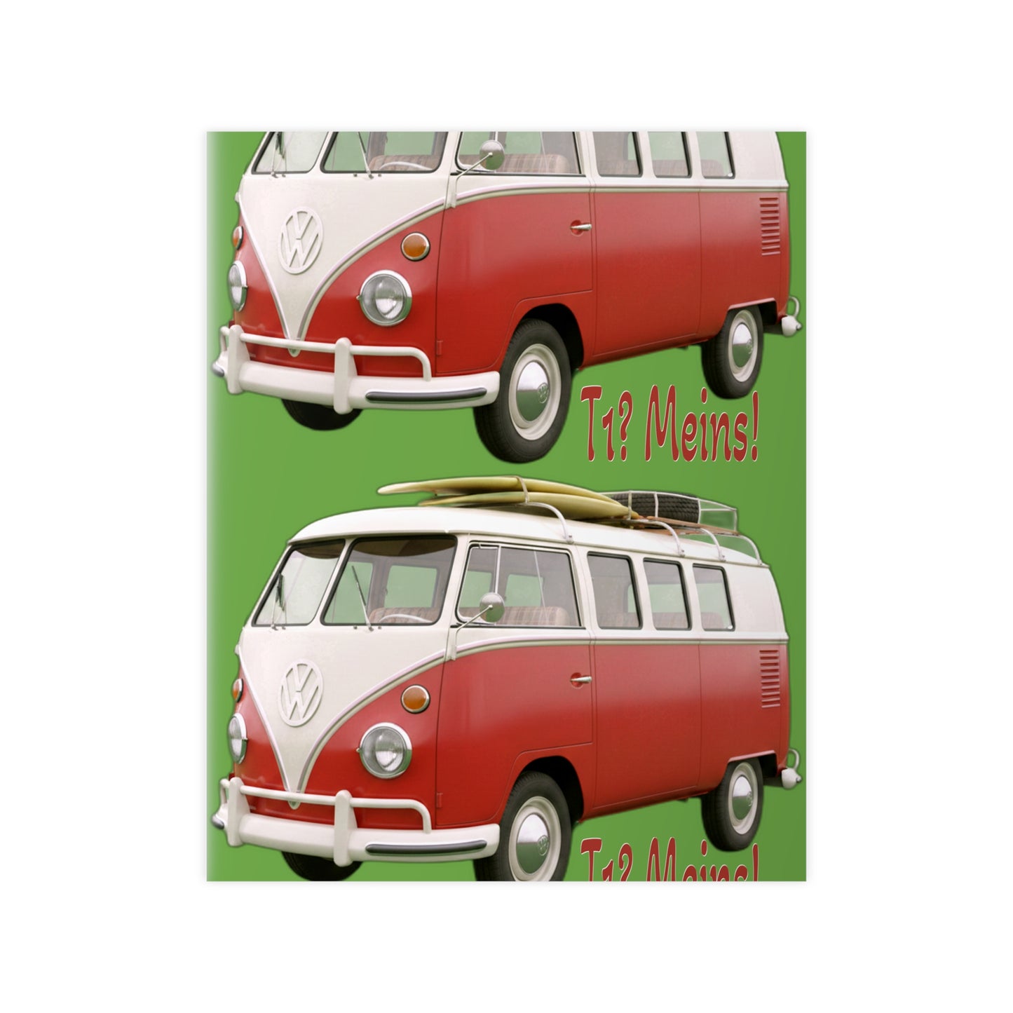 VW Bulli T1 rot - Poster