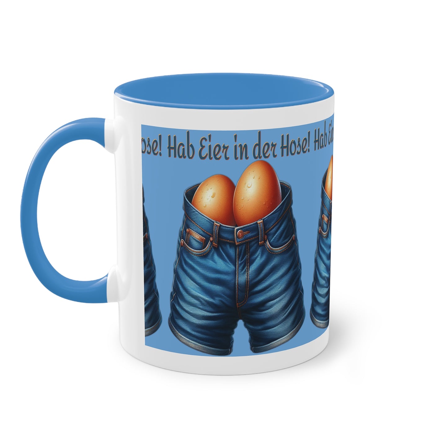 Eier in Hose - Tasse