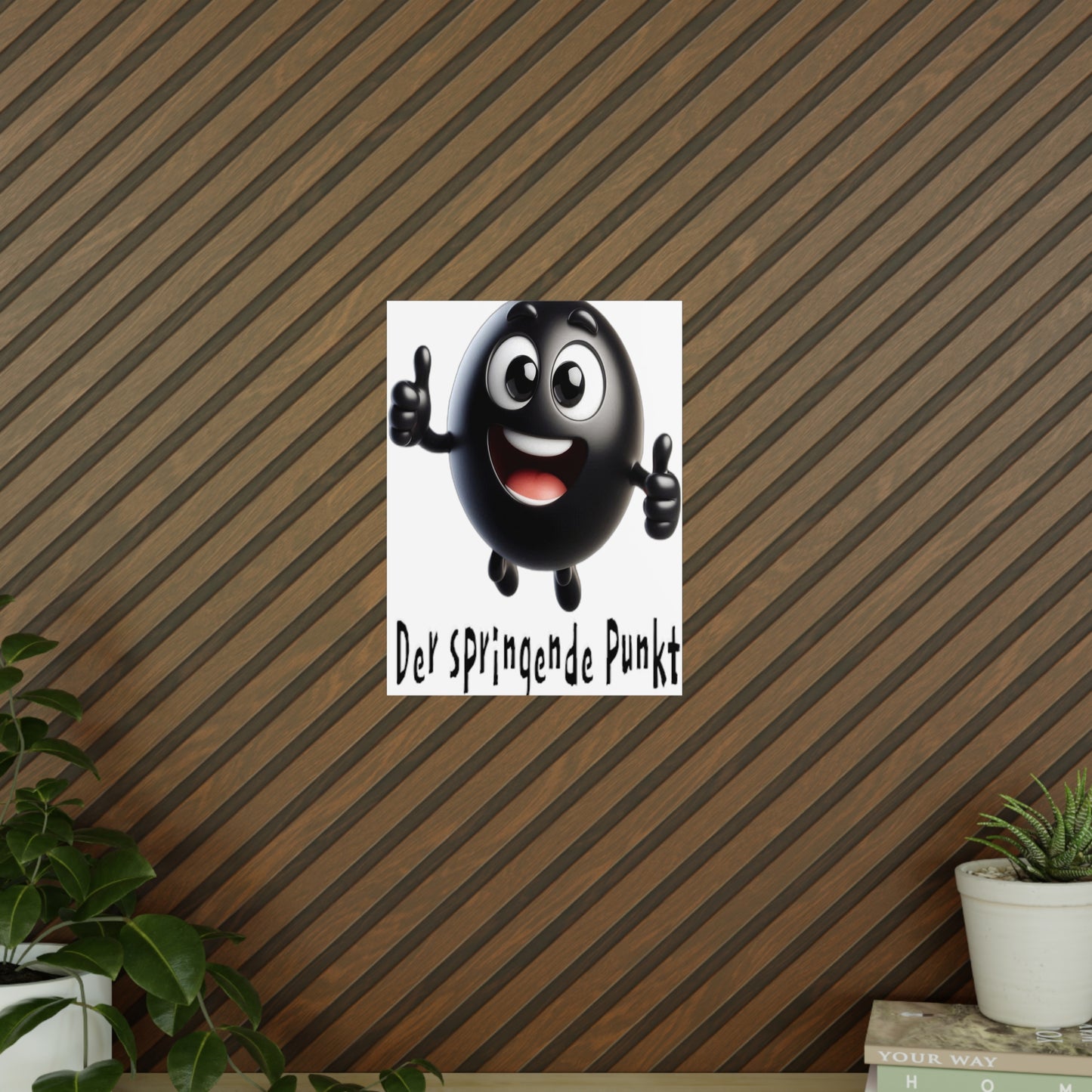 Der springende Punkt (schwarz) - Portrait Poster