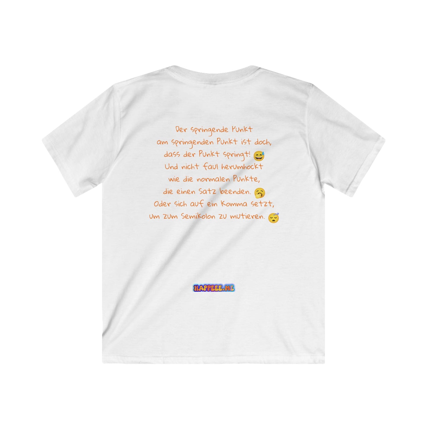 Springende Punkt (orange) - Kids T-Shirt