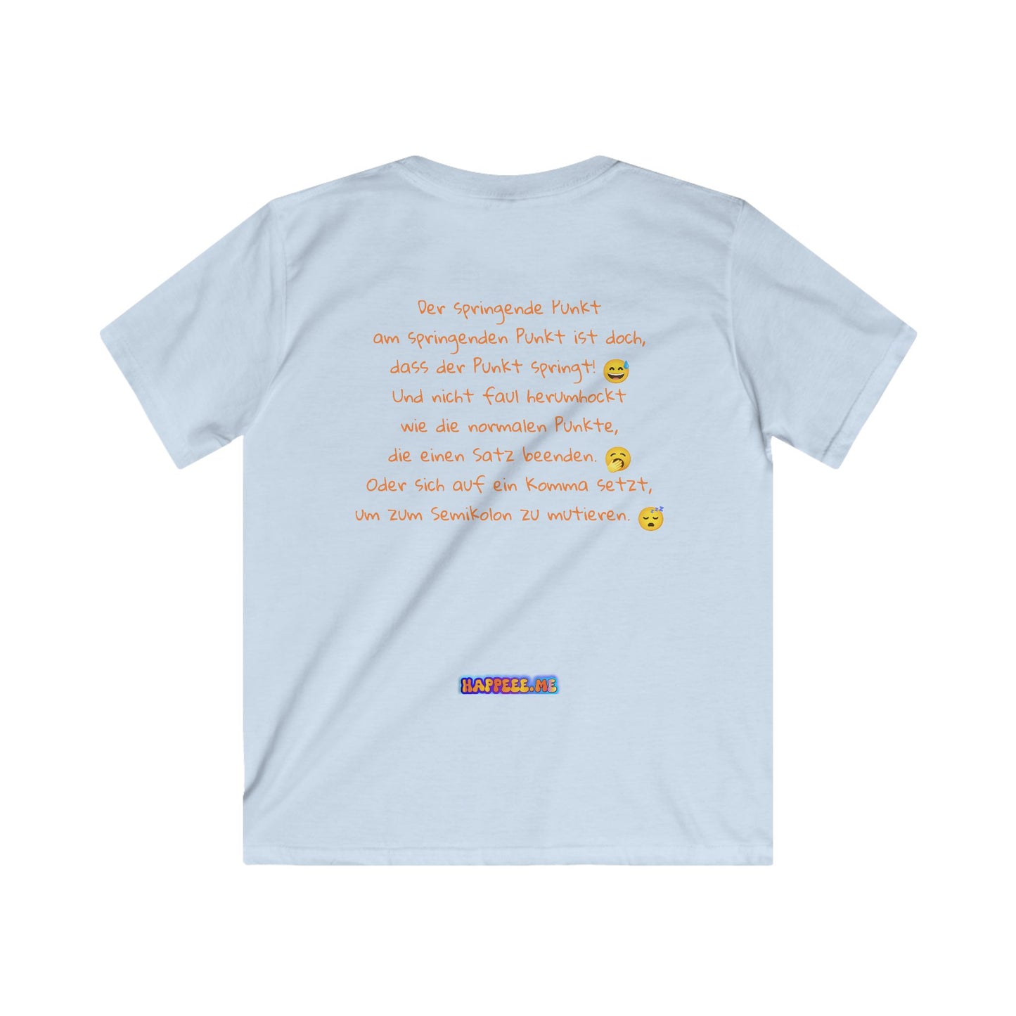 Springende Punkt (orange) - Kids T-Shirt