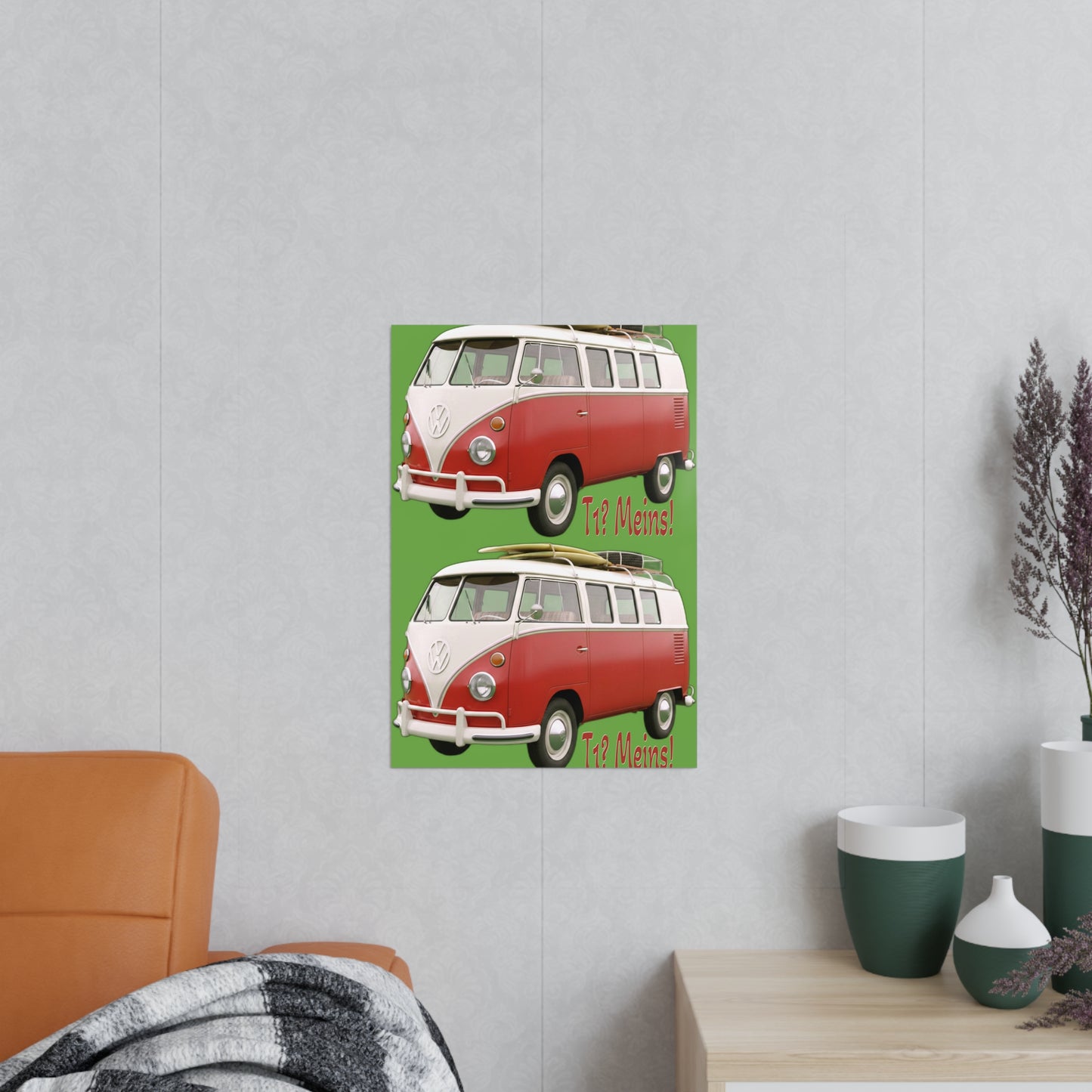 VW Bulli T1 rot - Poster
