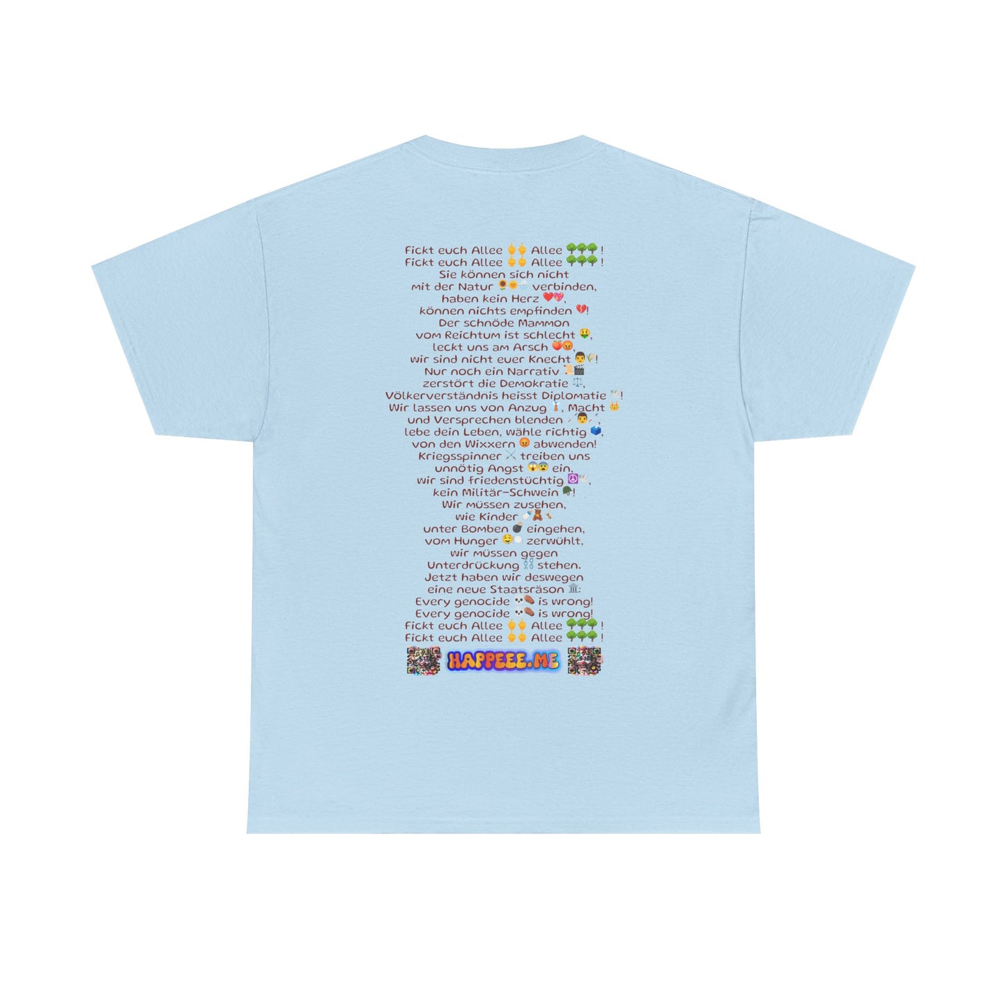 Fickt-Euch-Allee1 mit Rückseite - T-Shirt