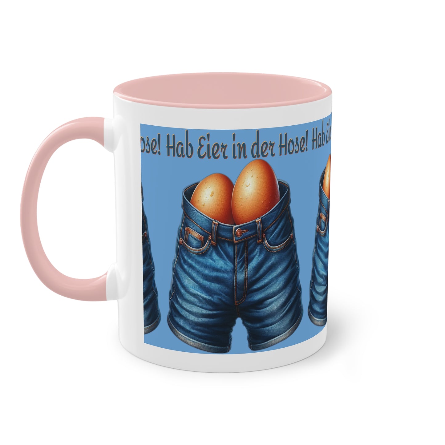 Eier in Hose - Tasse