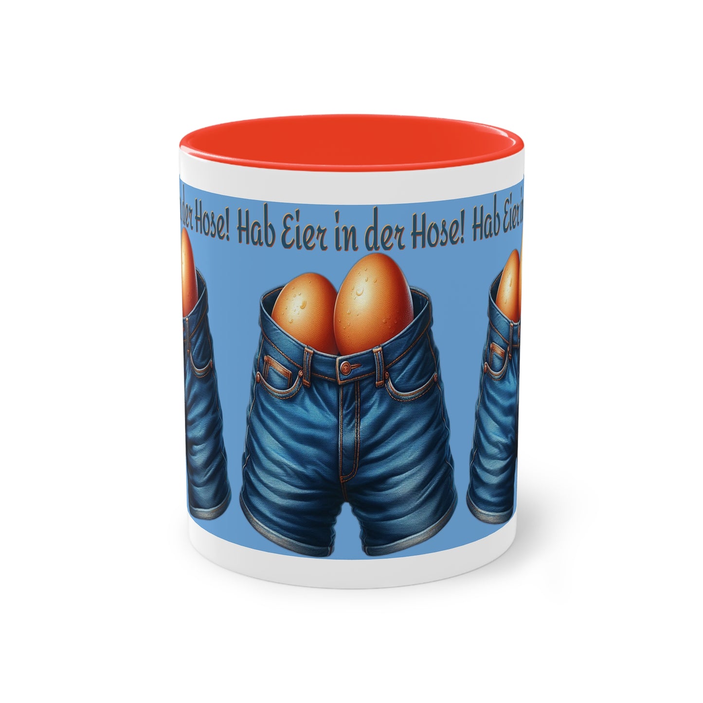 Eier in Hose - Tasse