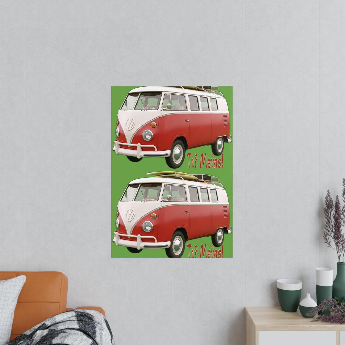 VW Bulli T1 rot - Poster