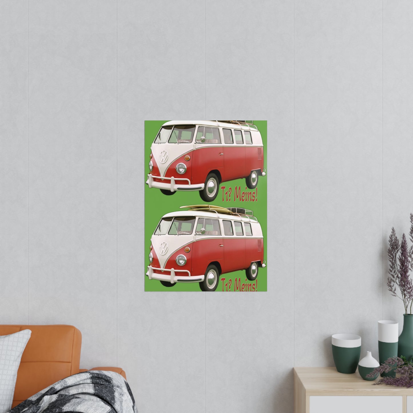 VW Bulli T1 rot - Poster