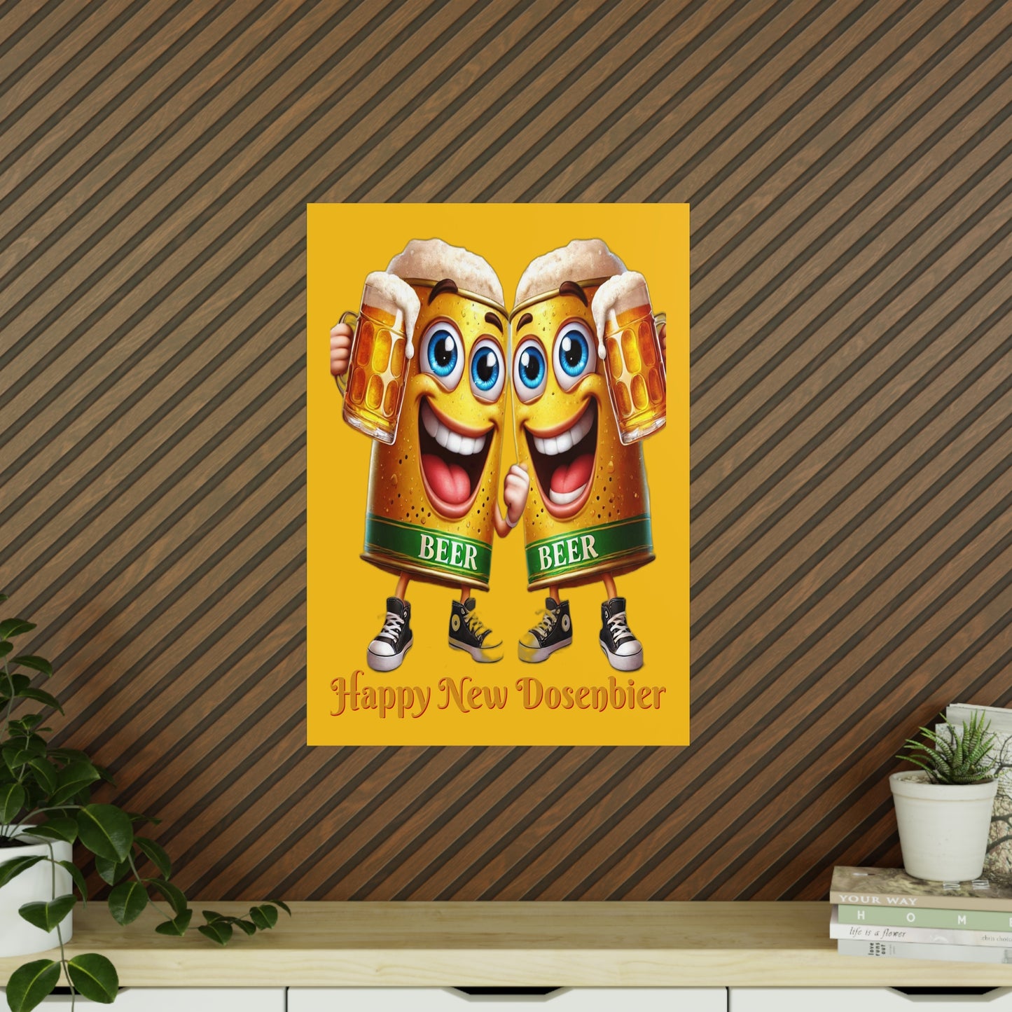 Happy New (Dosen-) Bier - Poster