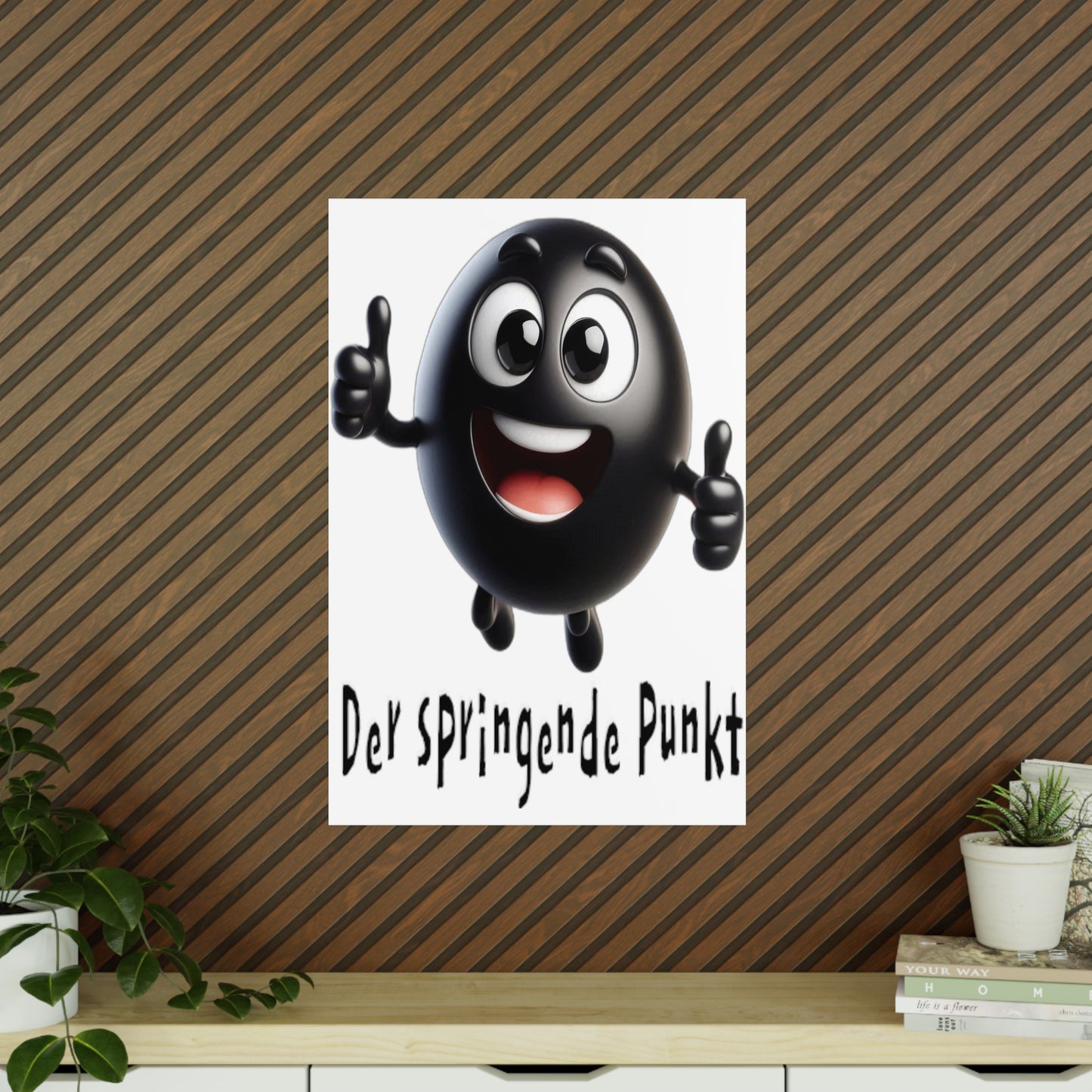 Der springende Punkt (schwarz) - Portrait Poster